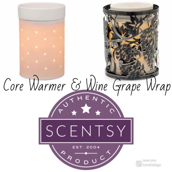 Scentsy Other - Scentsy Core Warmer & Grape Wine Wraps